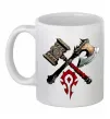 Чашка керамическая Warcraft топори Белый фото