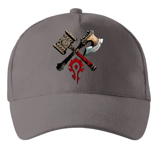 Кепка Warcraft топори Серый фото