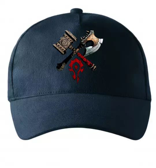 Кепка Warcraft топори Темно-синий фото