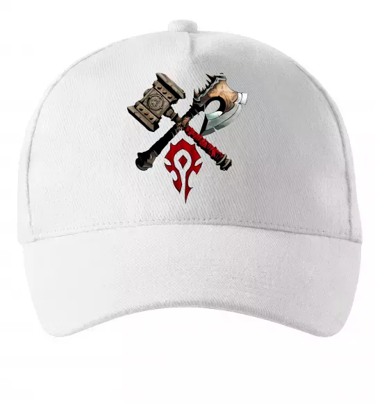 Кепка Warcraft топори Белый фото