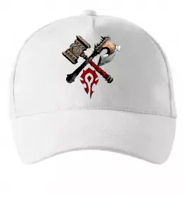 Кепка Warcraft топори Білий фото