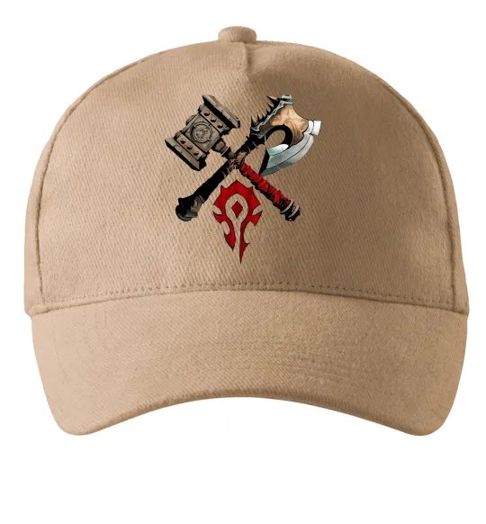 Кепка Warcraft топори Песочный фото