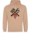 Женская толстовка (худи) Warcraft топори Песочный фото