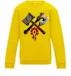 Детский Свитшот Warcraft топори Солнечно желтый фото