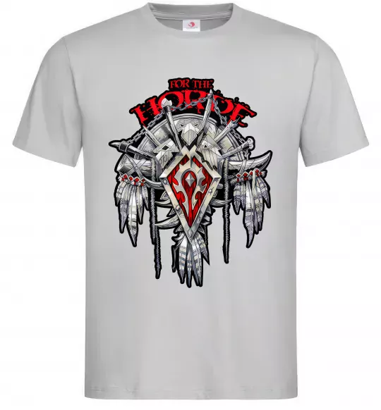 Мужская футболка Warcraft Horde Серый фото