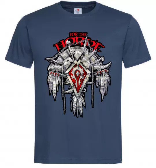 Мужская футболка Warcraft Horde Темно-синий фото