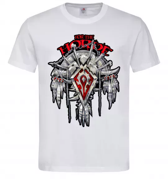 Мужская футболка Warcraft Horde Белый фото