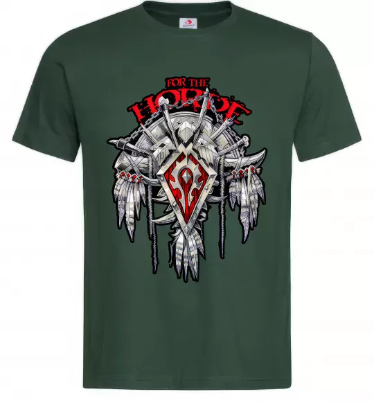 Мужская футболка Warcraft Horde Темно-зеленый фото