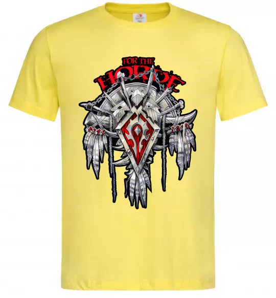 Мужская футболка Warcraft Horde Лимонный фото