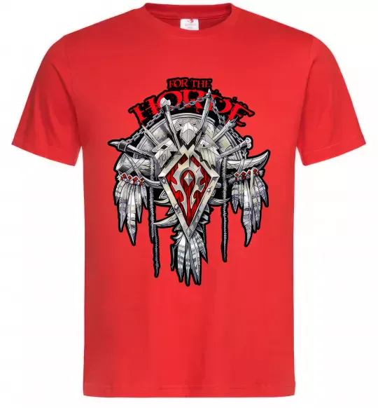 Мужская футболка Warcraft Horde Красный фото
