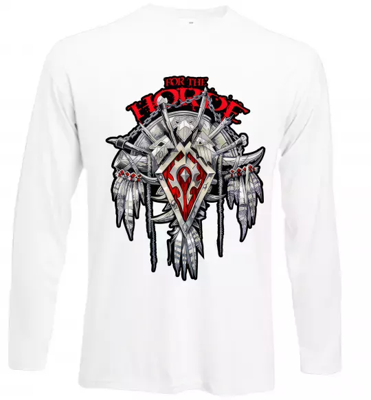 Лонгслів Warcraft Horde Білий фото