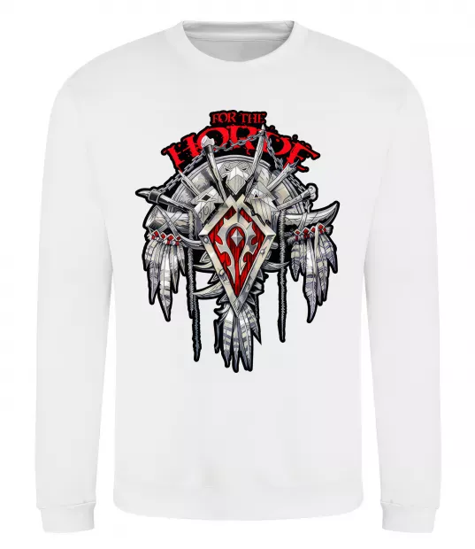 Світшот Warcraft Horde Білий фото