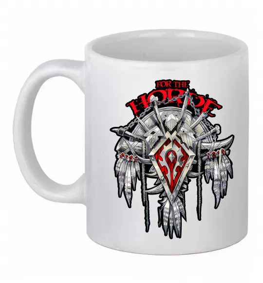 Чашка керамічна Warcraft Horde Білий фото