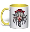 Чашка с цветной ручкой Warcraft Horde Солнечно желтый фото