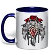 Чашка с цветной ручкой Warcraft Horde Глубокий темно-синий фото