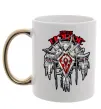Чашка с цветной ручкой Warcraft Horde Золото фото
