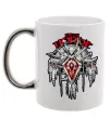 Чашка с цветной ручкой Warcraft Horde Серебро фото