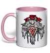 Чашка с цветной ручкой Warcraft Horde Нежно розовый фото