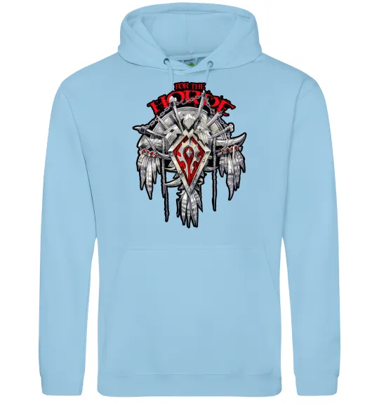 Жіноча толстовка (худі) Warcraft Horde Блакитний фото
