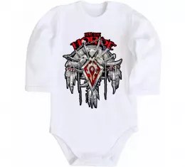 Детский боди World of WarCraft WoW Белый фото