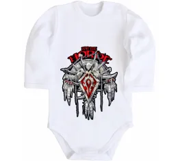 Дитячий бодік Warcraft symbols Білий фото