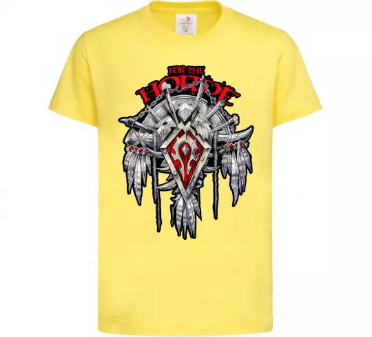 Дитяча футболка Warcraft Horde Лимонний фото