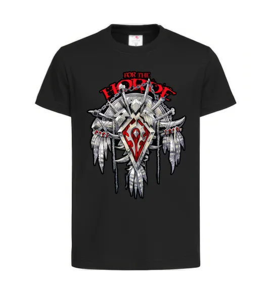 Детская футболка Warcraft Horde Черный фото