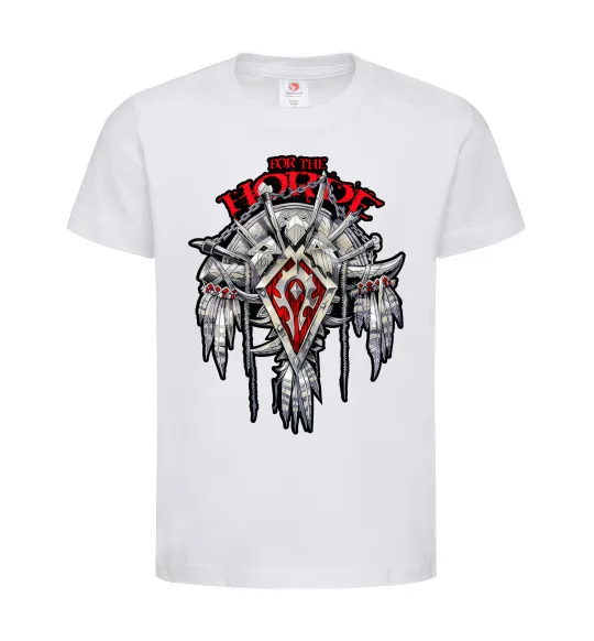 Детская футболка Warcraft Horde Белый фото