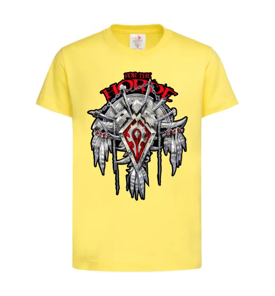 Детская футболка Warcraft Horde Лимонный фото