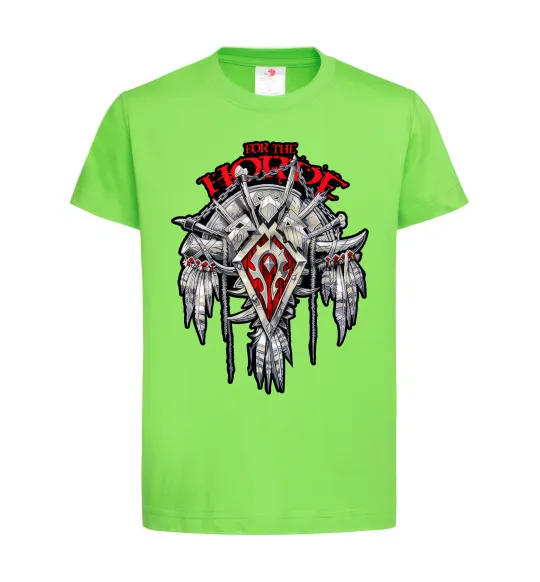 Детская футболка Warcraft Horde Лаймовый фото