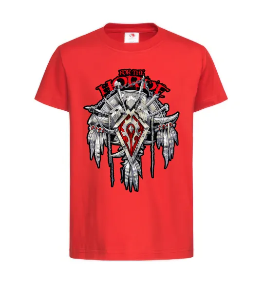 Детская футболка Warcraft Horde Красный фото
