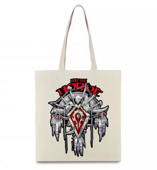 Еко-сумка Warcraft Horde Бежевий фото
