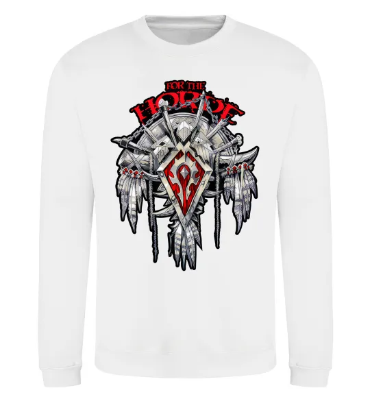 Свитшот Warcraft Horde Белый фото