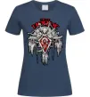 Жіноча футболка Warcraft Horde Темно-синій фото