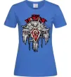 Жіноча футболка Warcraft Horde Яскраво-синій фото