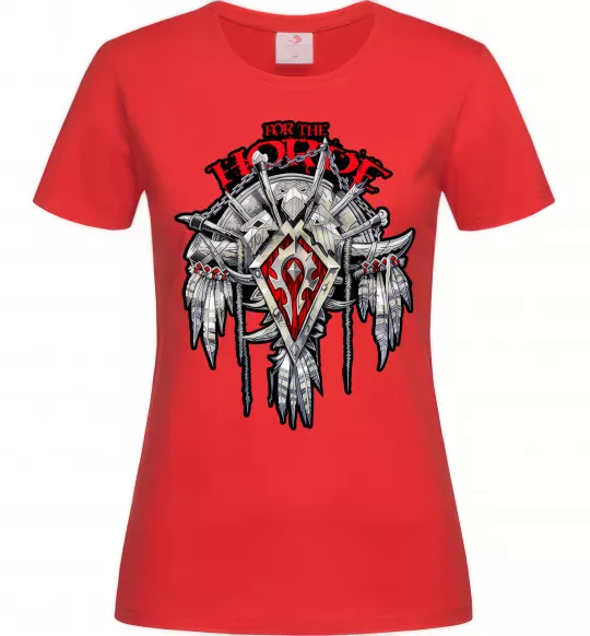 Жіноча футболка Warcraft Horde Червоний фото