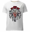 Мужская премиум футболка Warcraft Horde Белый фото