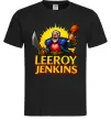 Чоловіча футболка Leeroy Jenkins Чорний фото