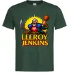 Чоловіча футболка Leeroy Jenkins Темно-зелений фото