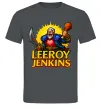 Чоловіча футболка Leeroy Jenkins Графіт фото