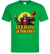 Чоловіча футболка Leeroy Jenkins Зелений фото