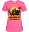 Женская футболка Leeroy Jenkins Ярко-розовый фото