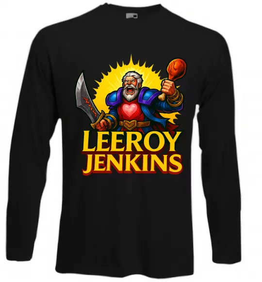 Лонгслив Leeroy Jenkins Черный фото