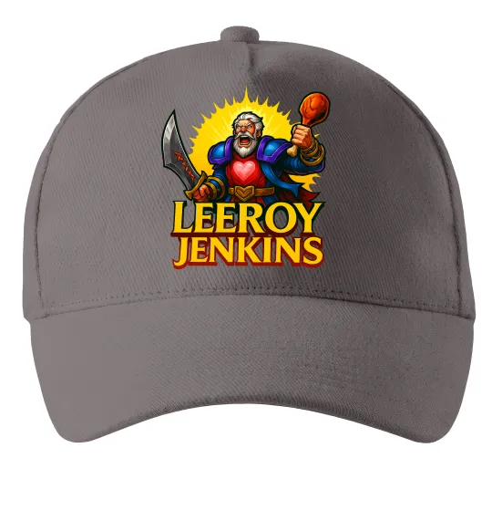 Кепка Leeroy Jenkins Серый фото