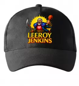 Кепка Leeroy Jenkins Чорний фото