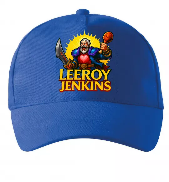 Кепка Leeroy Jenkins Яскраво-синій фото