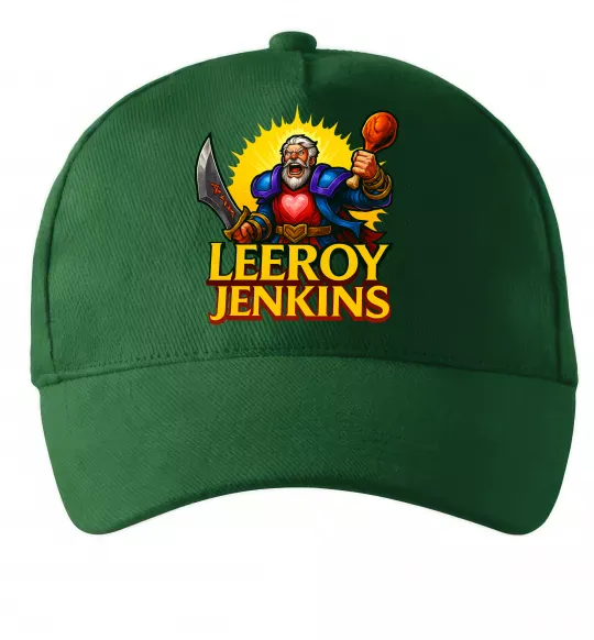 Кепка Leeroy Jenkins Темно-зелений фото