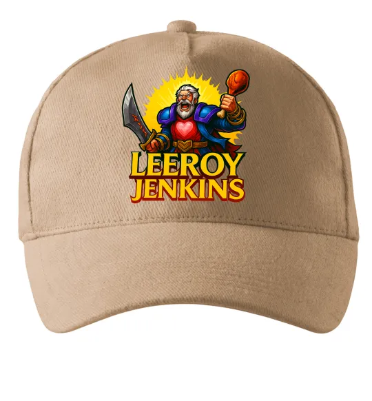 Кепка Leeroy Jenkins Песочный фото