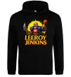 Мужская толстовка (худи) Leeroy Jenkins Черный фото