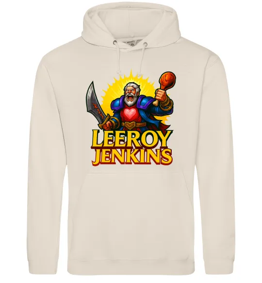 Мужская толстовка (худи) Leeroy Jenkins Таш фото
